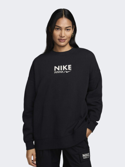 Кофта Nike W NSW FLC OS CREW GLS - 169341, фото 1 - інтернет-магазин MEGASPORT