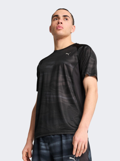 Футболка Puma M RUN VELOCITY AOP TEE (POLY) - 171293, фото 1 - інтернет-магазин MEGASPORT