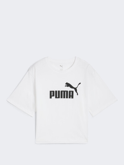Футболка Puma ESS Cropped No. 1 Logo Relaxed Tee - 171347, фото 1 - інтернет-магазин MEGASPORT
